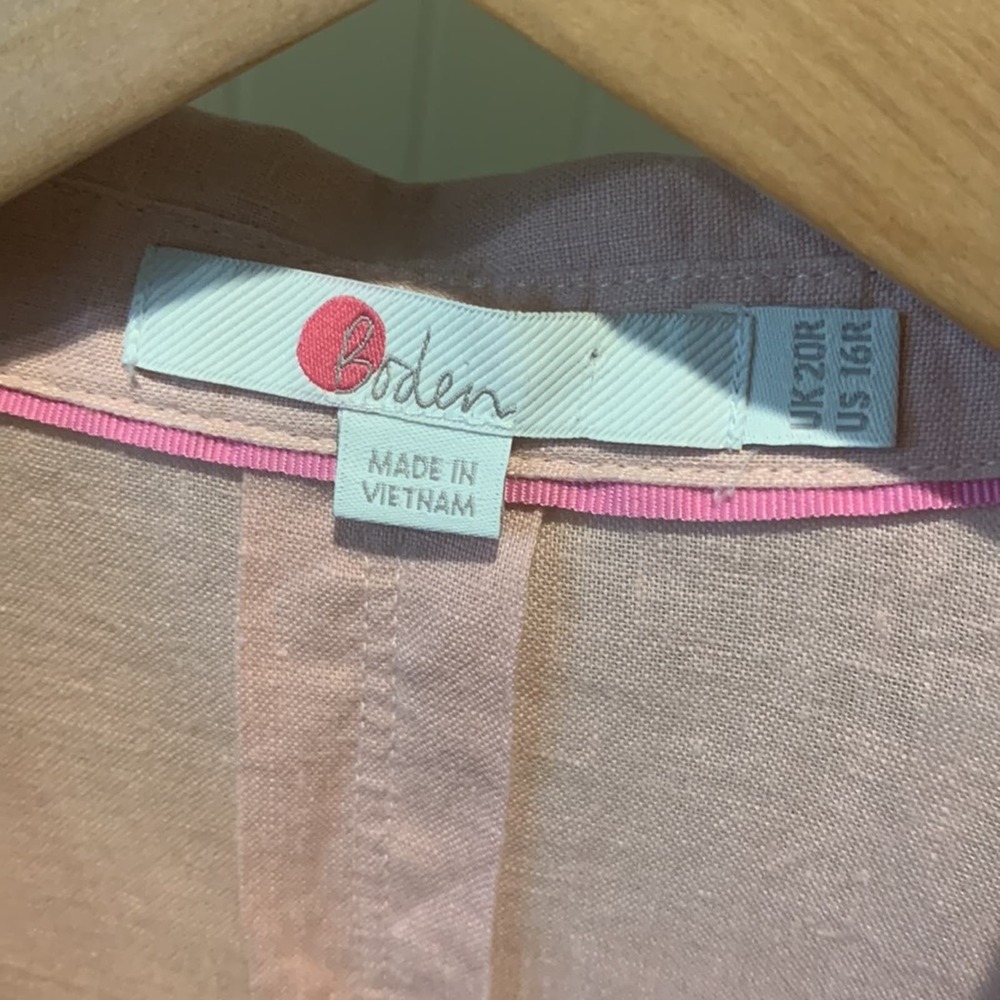 BODEN Linen Button-Up 16 - Picture 6 of 7